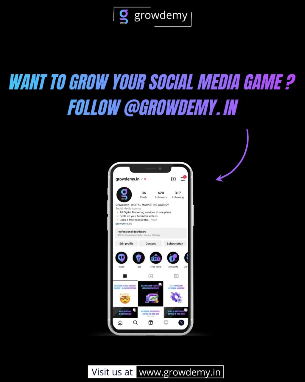 Instagram post from adcreator.ai. This post is in position 9.